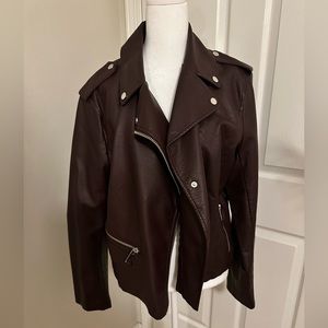 NY & Company Faux Leather Jacket size xl